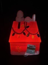 Snoopy Woodstock Dog House Blow Mold Light Up Christmas 2025 New Tabletop