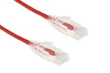 Cat6 Slim Ethernet Patch Cable, Snagless, 25 ft, Red