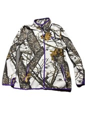 Mossy Oak Break-Up Full Zip L 12-14 Camouflage Long Sleeve Fleece Embroidered