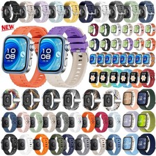 For Huawei Watch Fit 4 Pro/Fit 4/3 Silicone Nylon Leather Metal Wrist Band Strap