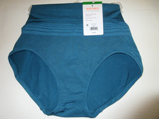 Warners BRIEF panties Seamless no-pinching dig free RS1501 teal blue poly  7/L