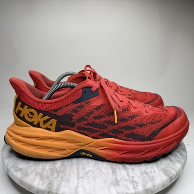 Hoka One One Speedgoat 5 Fiesta/Radiant Yellow Trail Running Shoes Men Size 12D