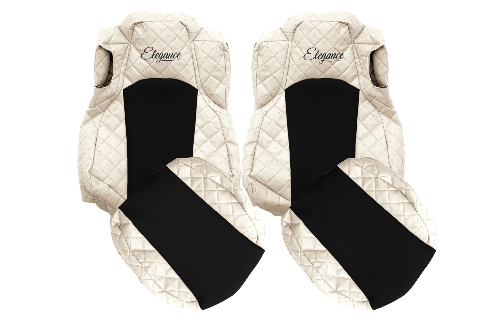 CAMION Coprisedili per MERCEDES ACTROS MP 4 MP 5 Cond Pass ventilato CHAMPAGNE - Picture 1 of 6