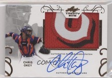2016 Leaf Trinity Patch Auto Chris Okey #PA-CO1 Patch Auto 2a9