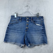Universal Thread Cut Off Shorts Womens Size 12/31R Button Fly Denim Blue