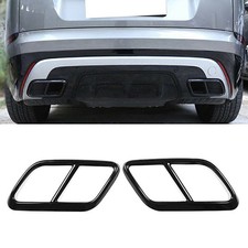 Exhaust Muffler Tail Pipe Cover Black For Land Rover Range Rover Velar 2017-2021