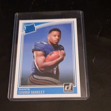 Panini 2018 Donruss Rated Rookie Saquon Barkley #306 New York Giants NFL Card. rookie card picture