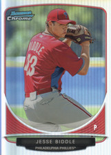2013 Bowman Chrome Cream of the Crop Mini Refractors #PP1 Jesse Biddle - BB
