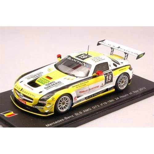 1:43 Spark Mercedes Sls GT3 N.19 19Th Spa 2012 Morley-Heyer-Rosler-Metzger SB034 Foto 2 de 2