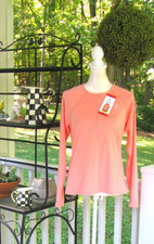 NWT Hurley women UPF sun long sleeve swim surf Medium beach rashguard top shirt