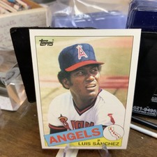 1985 Topps Baseball #42 Luis Sanchez  Pitcher   California Angels FREE shipping