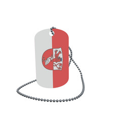 Dog Tag Flag Kurten Dog Tag Aluminium 30 x 50 mm