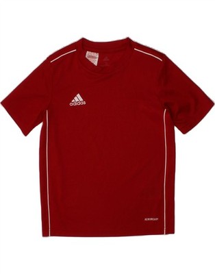 Adidas Jungen Aeroready T-Shirt Oberteil 9-10 Jahre Small rot Polyester DH49