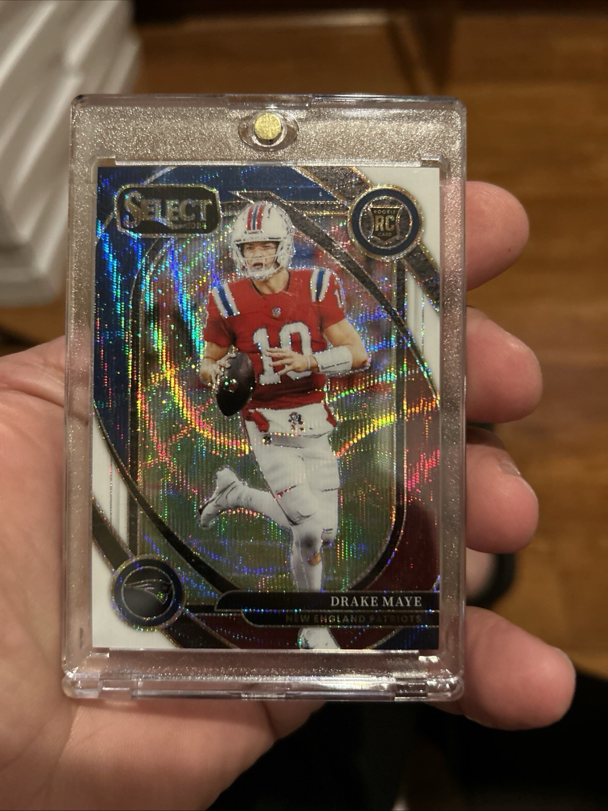 2024 Panini Select - Club Level Drake Maye #218 Tri-Color Prizm 81/149 (RC)