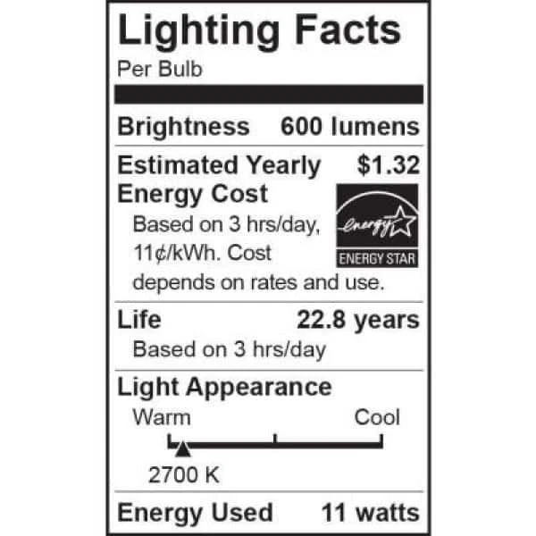 EcoSmart 65W Equivalent Soft White 2700K Dimmable LED Recessed Downlight Bulb - Image 4 of 4