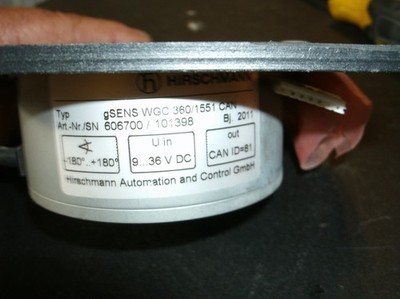 PAT Hirschmann Wika angle SENS WGC 360/1551 CAN SN 606700/101398