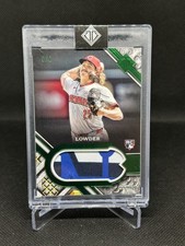 Rhett Lowder 2025 Topps Transcendent Collection Patches Emerald /5 Reds RC