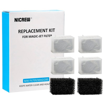 Aquarium Filtermaterial Set Aktivkohle & Schaumstoff für 150/200L/h