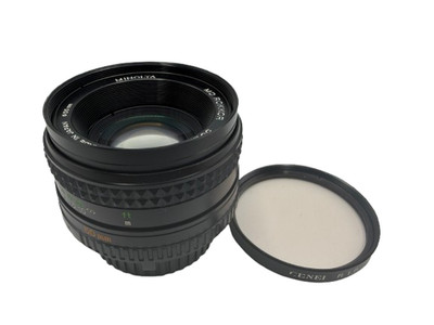 Minolta MD Rokkor 55mm 50 mm 1:1,7 Standardobjektiv    aus Bestand - Lesen