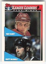 1991-92 Topps Theo Fleury / Marty McSorley LL, UER #322 NM