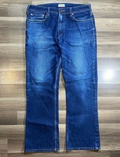 Levi s Bootcut Jeans 517 Mens 34x30 Dark Blue Wash Workwear Ranch Wear- Flawed