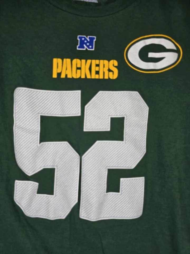 Женская футболка с коротким рукавом Majestic Green Bay Packers Clay Matthews No52 размер Med - Изображение 2 из 4