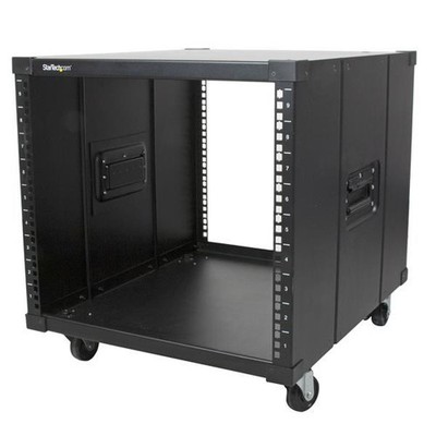 StarTech.com 4-Post 9U Mobile Open Frame Server Rack Vier-Pfosten Netzwerkrack mit