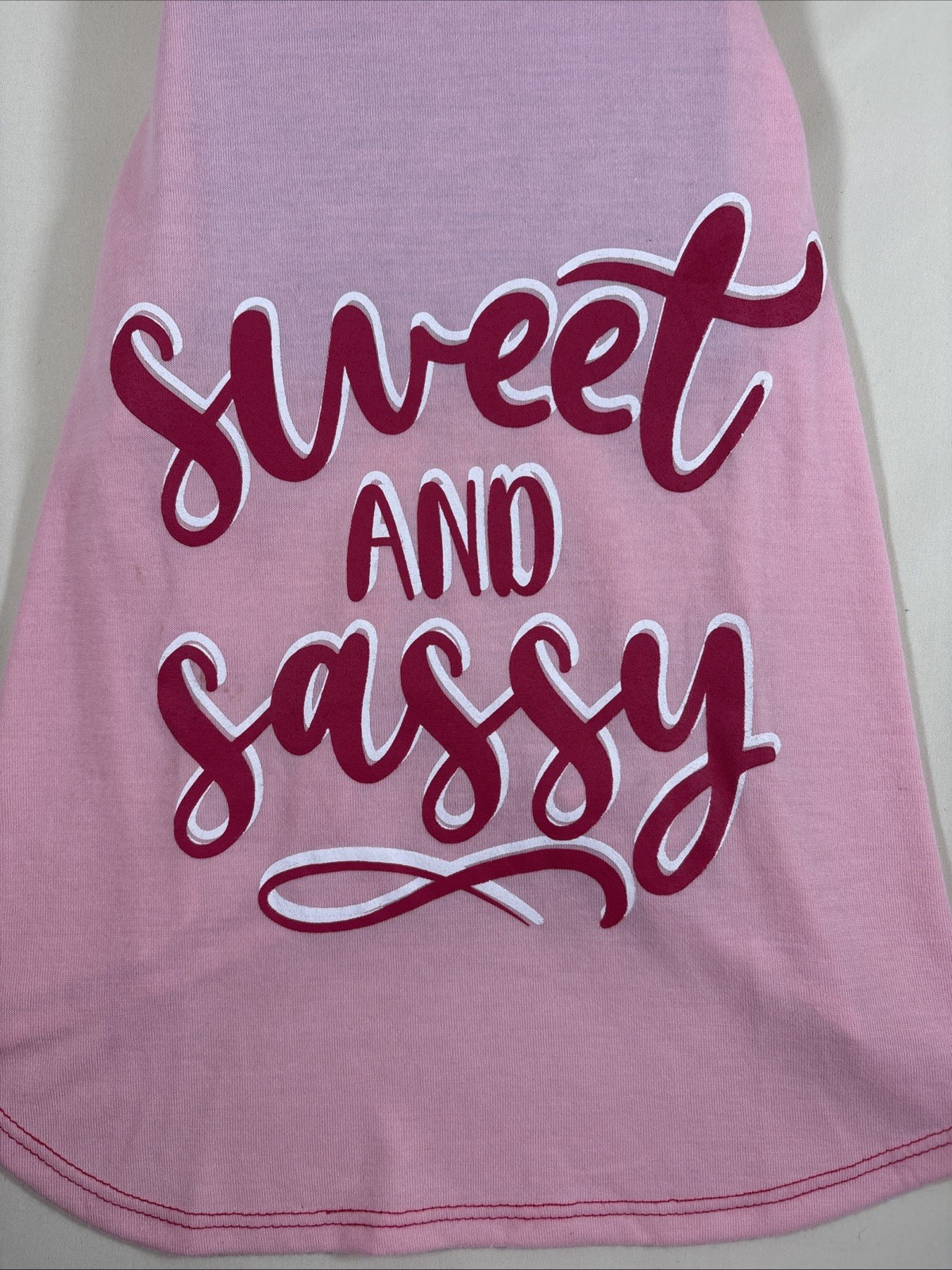 New! VibrantLife Pet Apparel Pink Sweet & Sassy Shirt W/ Ruffles Dog 20-50 lb M