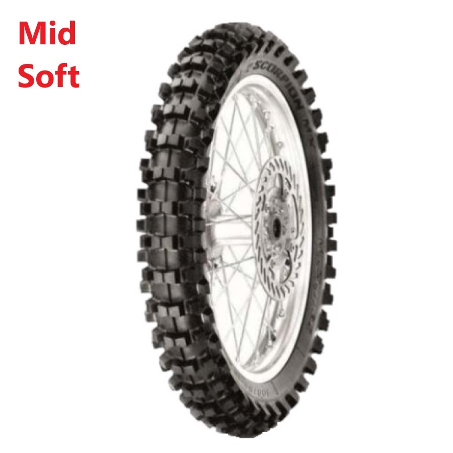 Motorcycle Tyre Pirelli Scorpion MX32 120/80 -19 NHS TT Rear Mid Soft Ducati
