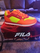 Fila Cress Color Block Shoes Kids Size 3 Bright Multicolor Performance Sneaker