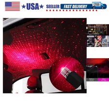USB Star Night Lights, Usting Flexible USB Night Lamp Fit All Cars Ceiling Ro...