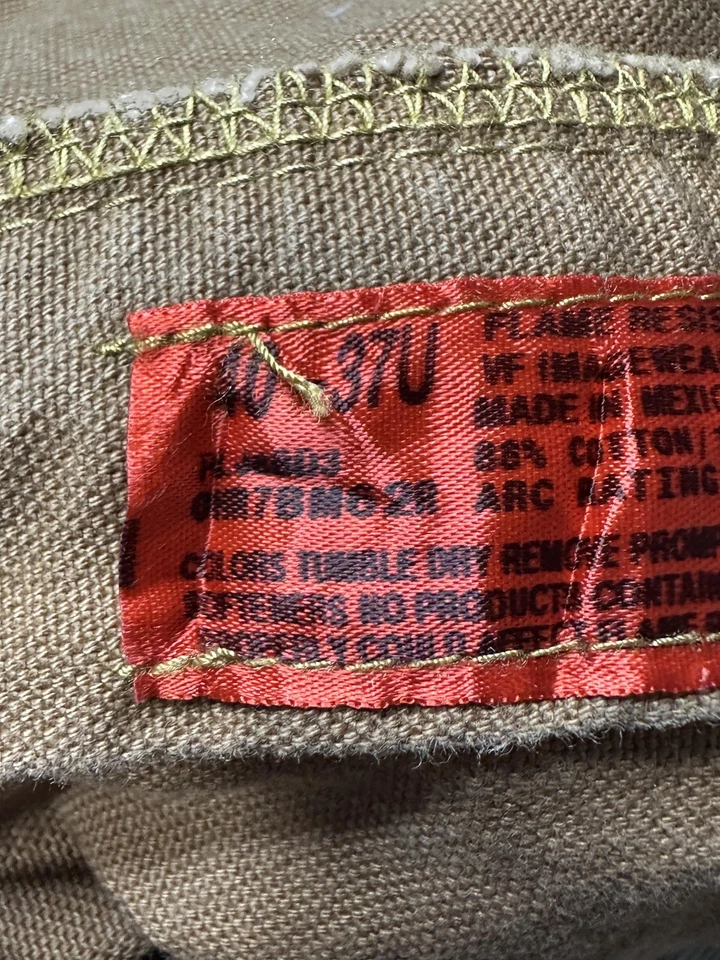 Pantalones Bulwark FR para hombre 38X30 marrón resistente al fuego ropa de trabajo ropa de protección Foto 4 de 4