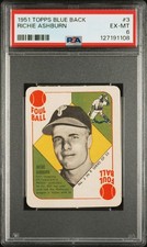 1951 Topps Connie Mack's All-Stars Baseball Cards 32