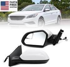 Left Driver Side Mirror Assembly 5Pins Compatible with 2015-2019 Sonata with He