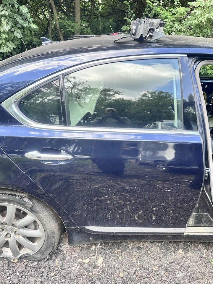 07-12 Lexus LS460 XF40 Rear Passenger Side Door Complete Dark Blue 8U0 OEM Nice Foto 2 de 4