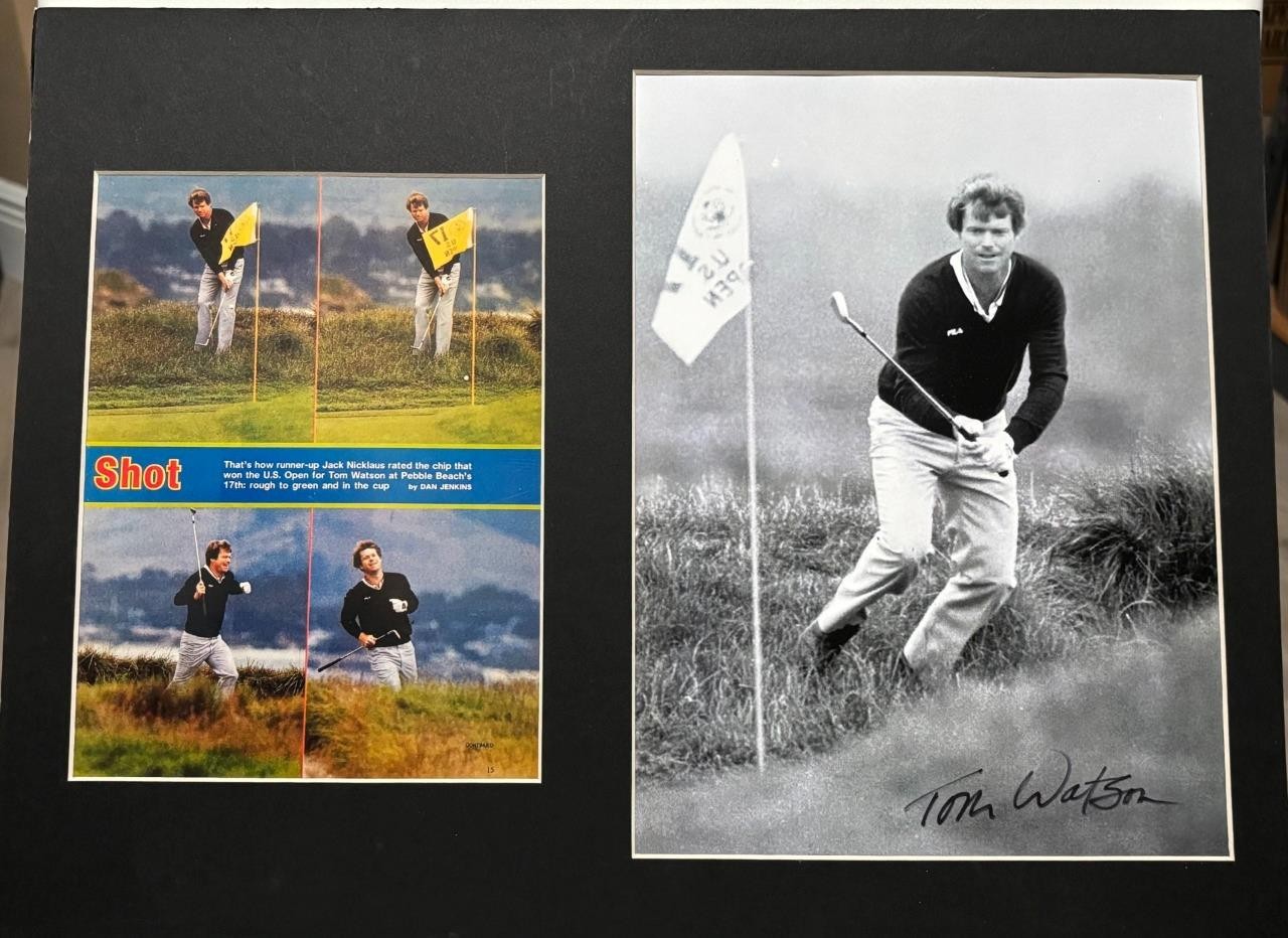 TOM WATSON Signed 8x10 Photo Matted PSA/DNA 2A 25453 