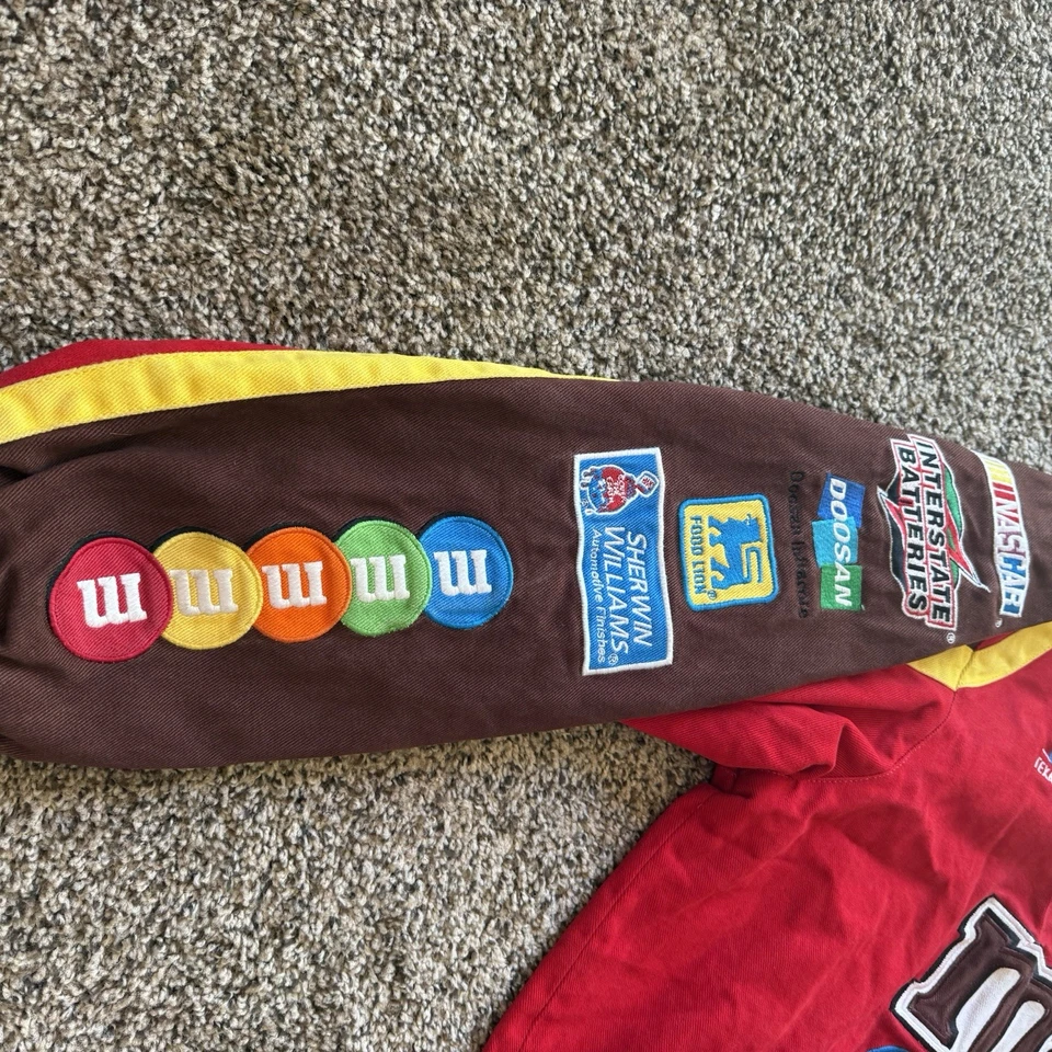 Chaqueta de carreras NASCAR Kyle Busch M&M Chase Authentics XL Foto 4 de 4