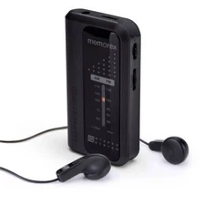 Memorex AM/FM Portable Pocket Radio MR4240 - BlackIP - MR4240