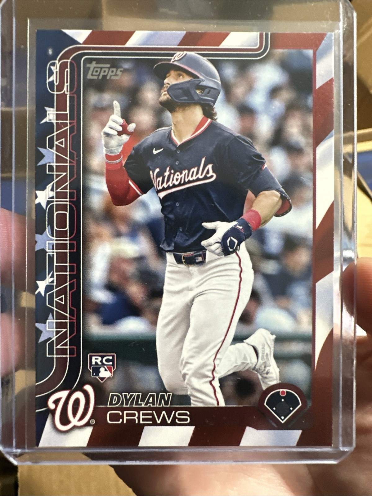 2025 Topps Series 1 Dylan Crews #74 Independence Day /76 (RC)