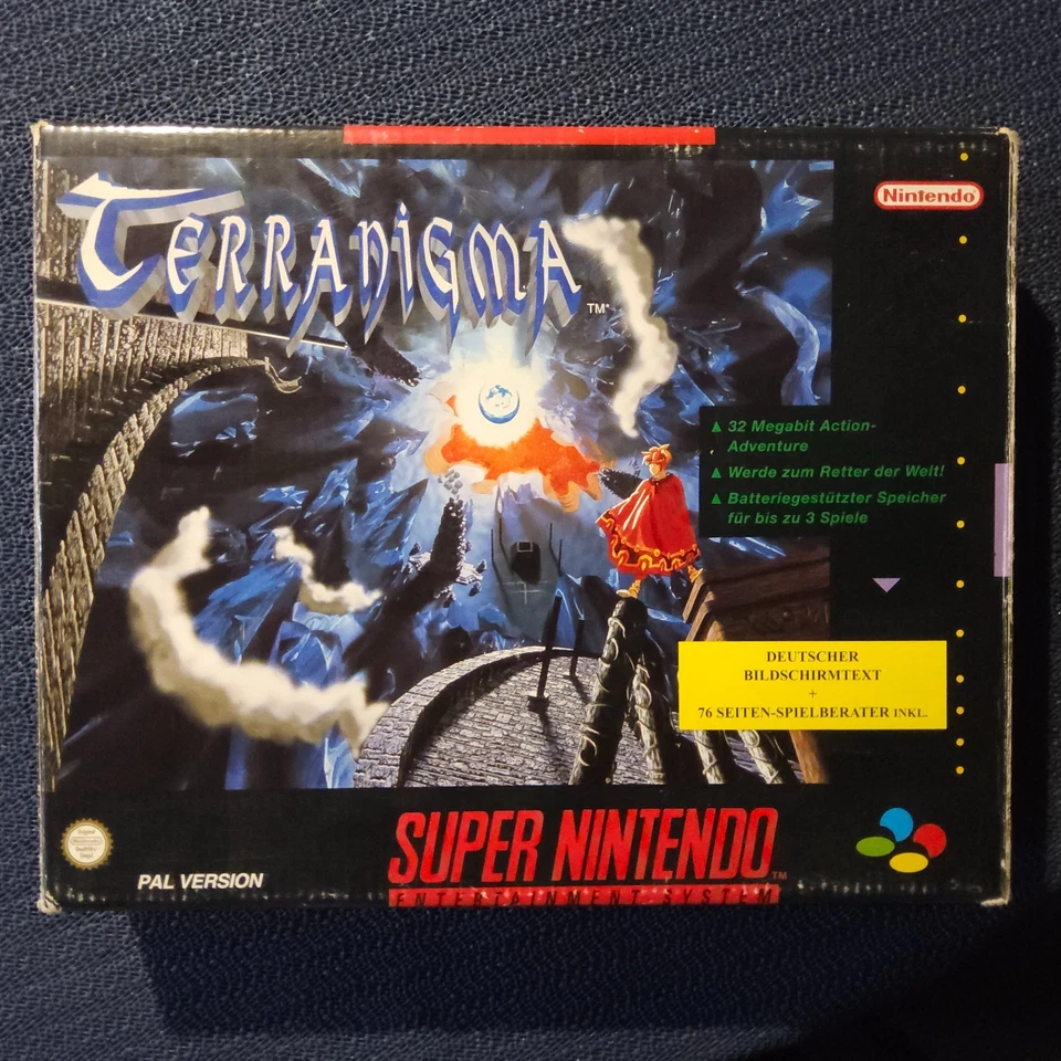 TERRANIGMA Nintendo SNES* TOP OVP * BIG BOX * + Spieleberater * DEUTSCH*** - Bild 2 von 4