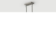 37 Brushed Nickel 5-Light Chandelier - Contemporary Kitchen Island Pendant Light
