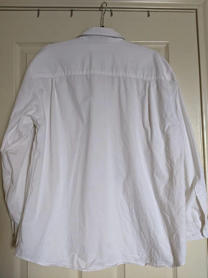 Camisa De Colección Y2K Eddie Bauer Blanca Algodón Botón Frontal Para Mujer’s L Calce Clásico Foto 2 de 4