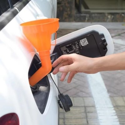 Tanktrichter mit Filter abnehmbarer Schlauch Auto Motorrad Tank Motoröl Fu