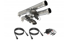 Qtp 520121 Aggressor Cutout Pipe For Fits 2021-2024 Ram Trx 6.2l