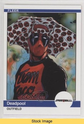2019 Upper Deck Marvel Deadpool Sport Ball! 1984 Fleer Jay Johnstone READ 0er0