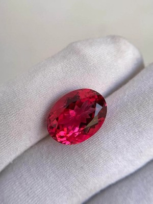 Certified Flawless 10 Ct Natural Burmese Red Ruby Oval Cut Loose Gemstone