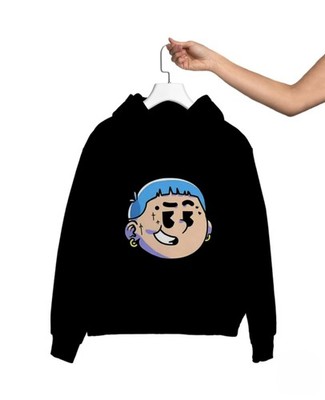 Trend Cartoon Blessd X Feid Ferxxoo Grafik Sweatshirt Hoodie S M L XL 234XL