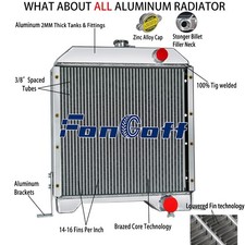 3 CORE Radiator FITS Case Skid Steer Loader 1845C 1840 Diesel 1347609C1 301877A1