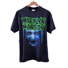 Marilyn Manson This Is Your World VTG 90s RARE Single Stitch T-Shirt REPRINT XL