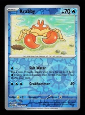 Carta Pokemon Krabby 098/165 Reverse Holofoil Scarlatto e Viola 151 -B10